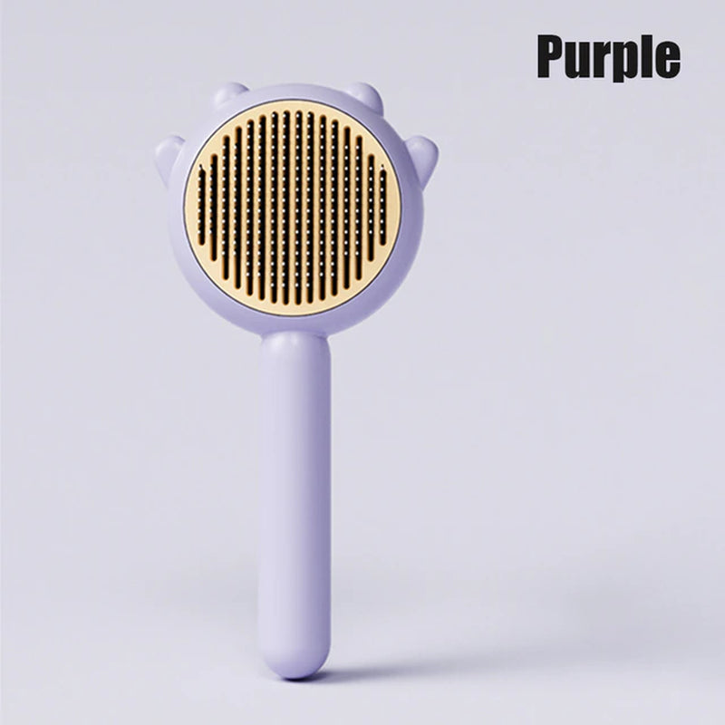 Pet Grooming Needle Brush Magic Massage Comb Hair Remover Pets General Supplies with Pet Nail Clippers for Cat Dog Cleaning Care