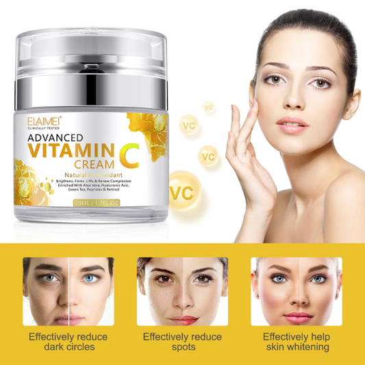 ELAIMEI Advanced Skincare Trio: Hyaluronic, Vitamin C, & Retinol Creams