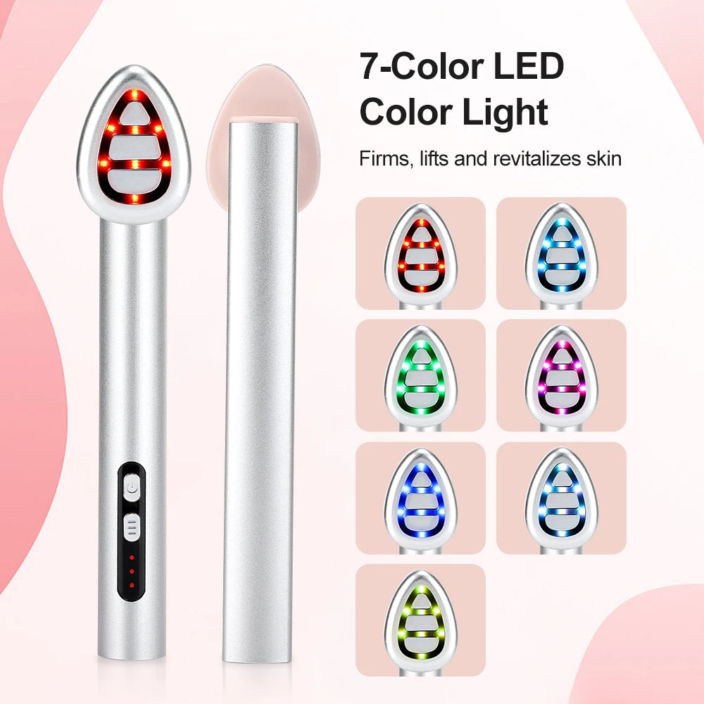 7 Color Eye Beauty Device Eye Micro-Current Lifting Firming Massager anti Aging Skin Tighten Hot Compress Remove Dark Circles