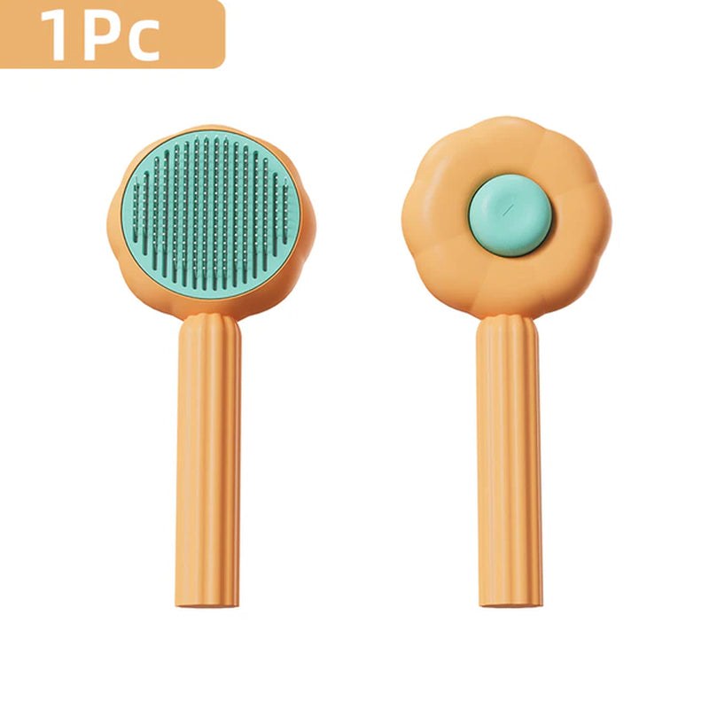 Pet Grooming Needle Brush Magic Massage Comb Hair Remover Pets General Supplies with Pet Nail Clippers for Cat Dog Cleaning Care