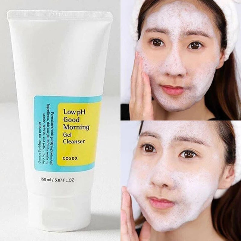 Best  Low Ph Good Morning Gel Cleanser 150Ml Face Washing Moisturizing Skin Care Oil Control Blackhead Remove